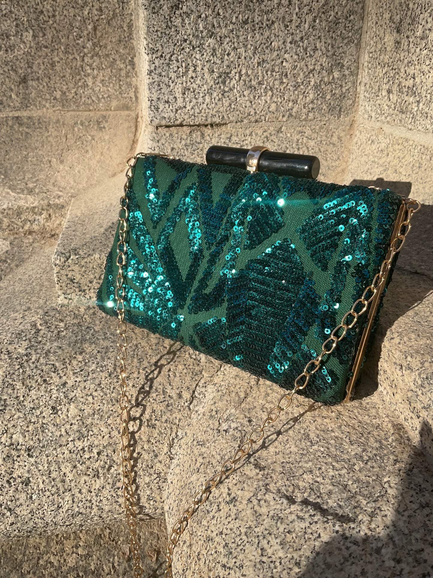 Bolso joya verde