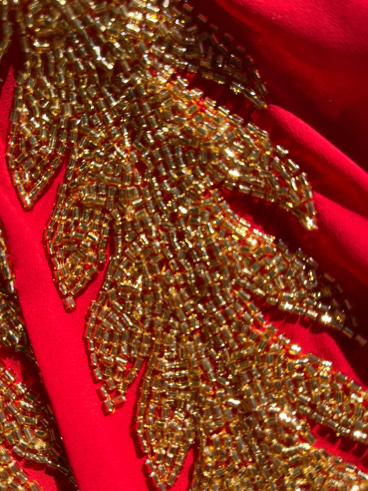 Chaqueta joya rojo / oro