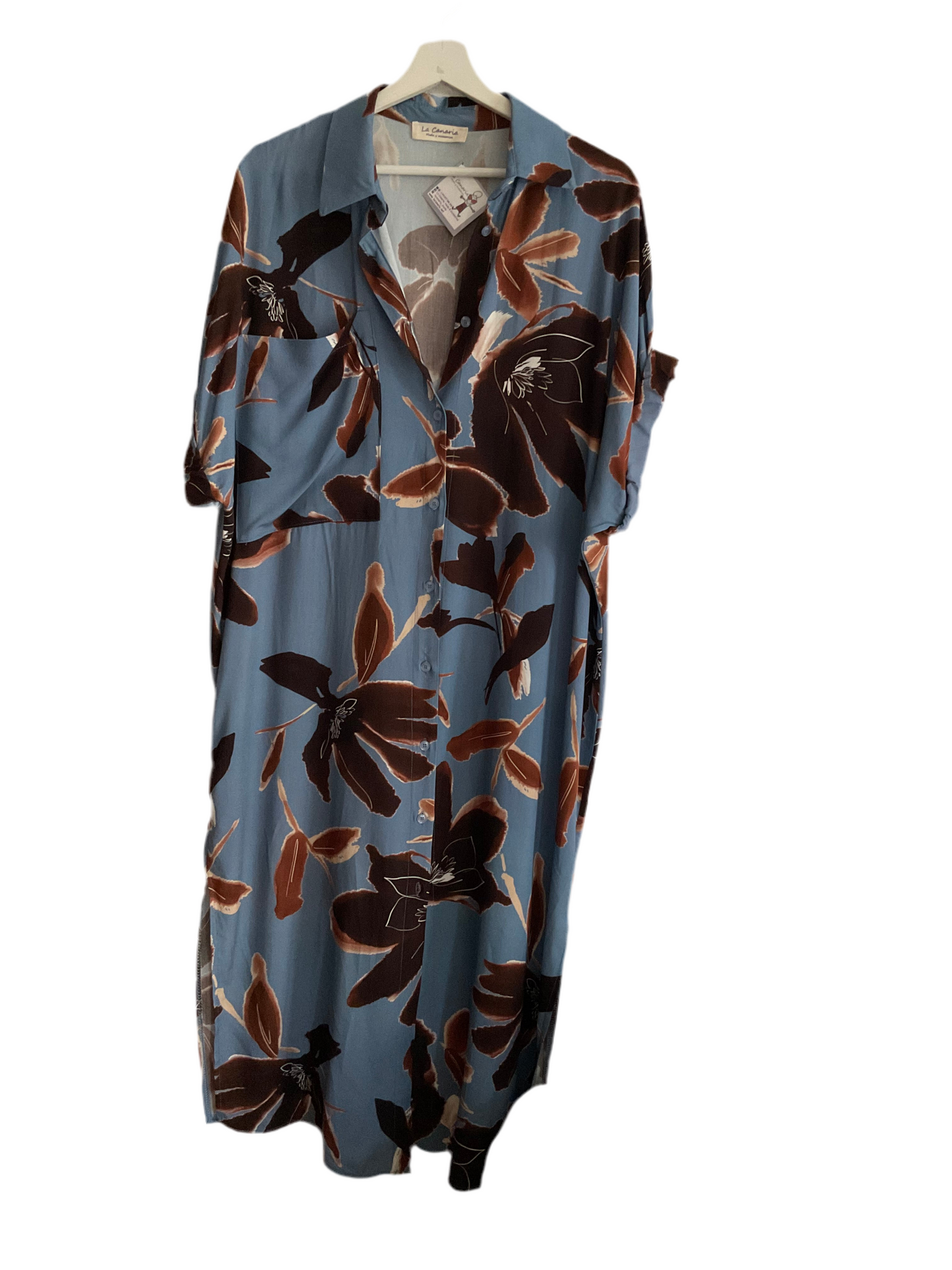 Vestido camisero trópico