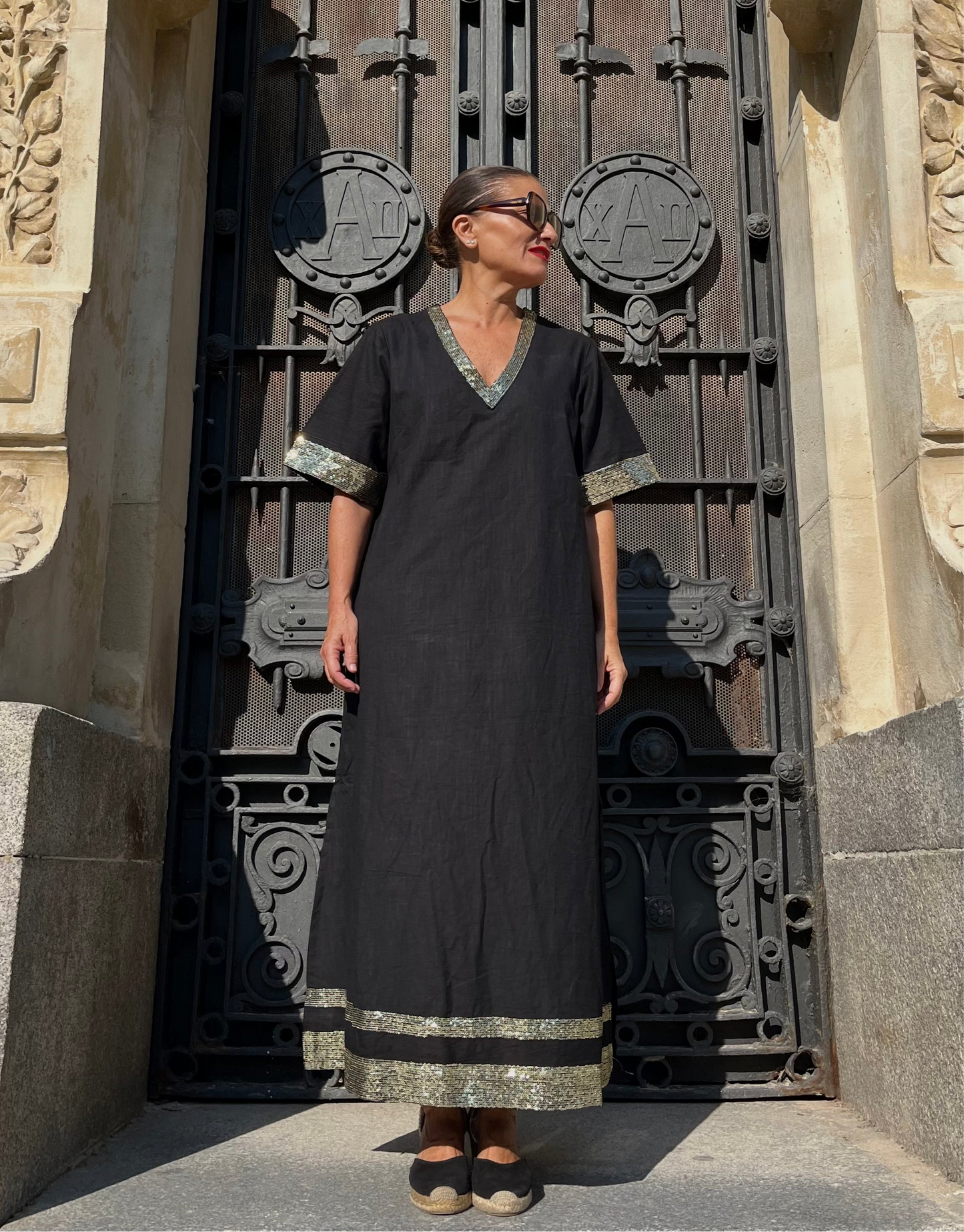 Kaftan negro / Oro