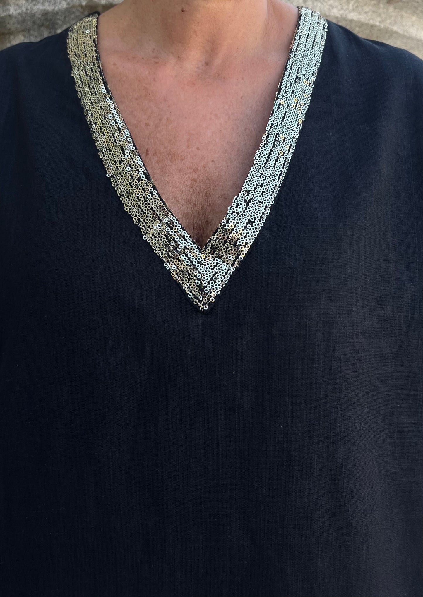 Kaftan negro / Oro