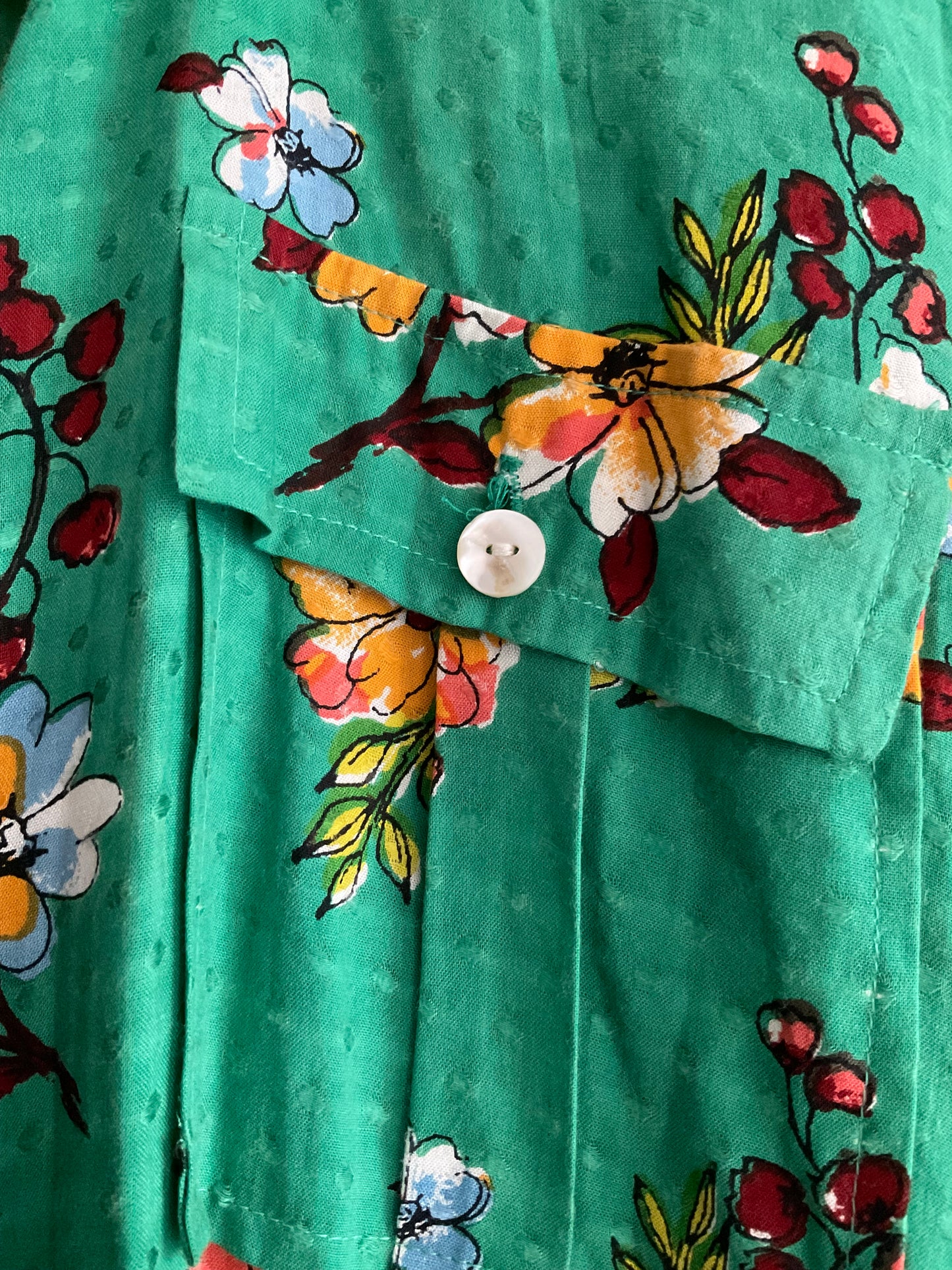 Vestido camisero estampado floral