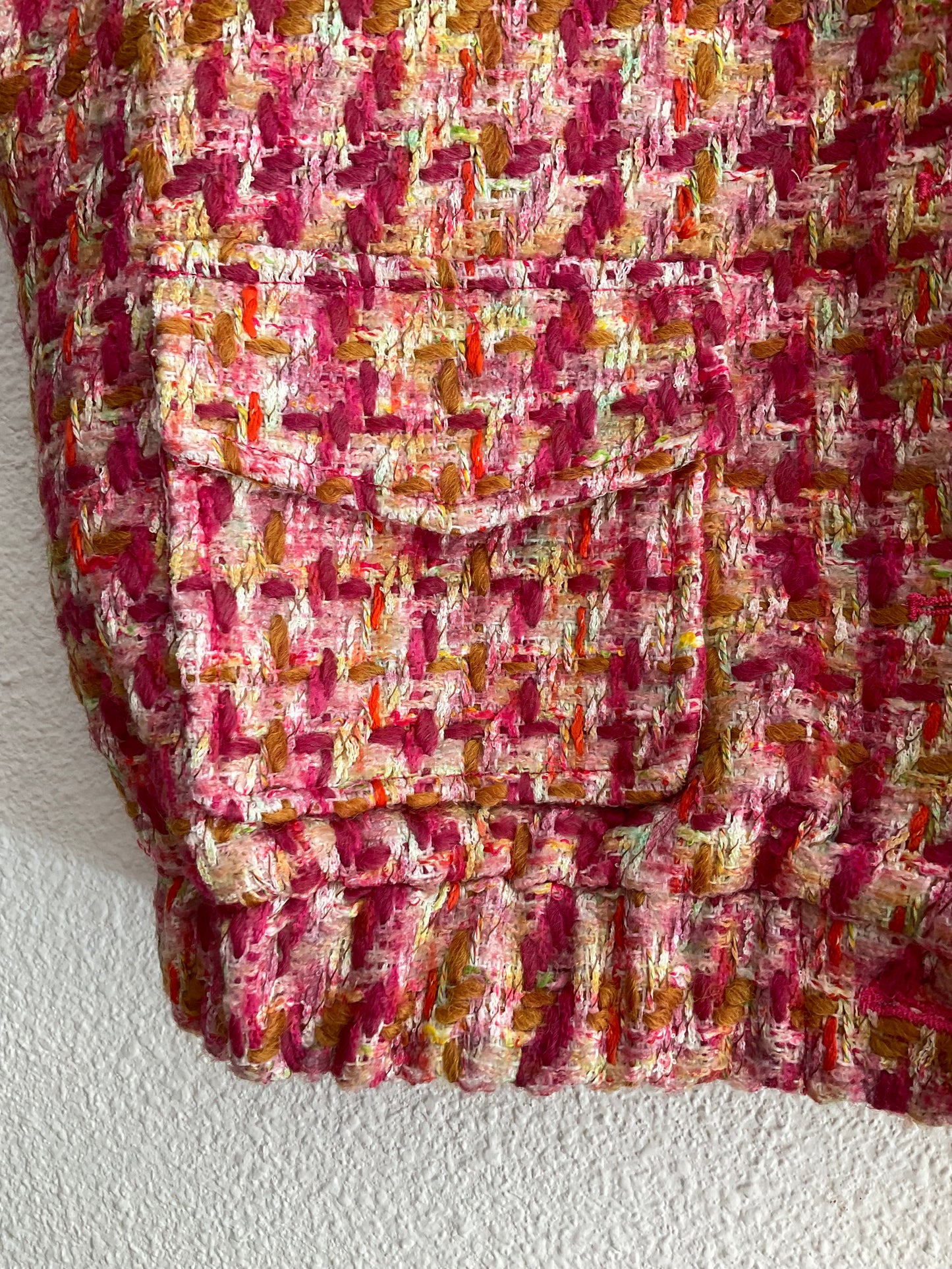 Chaleco Tweed multicolor.