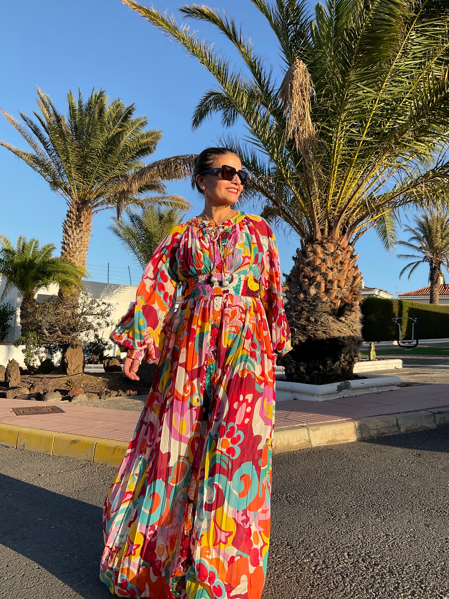 Vestido multicolor