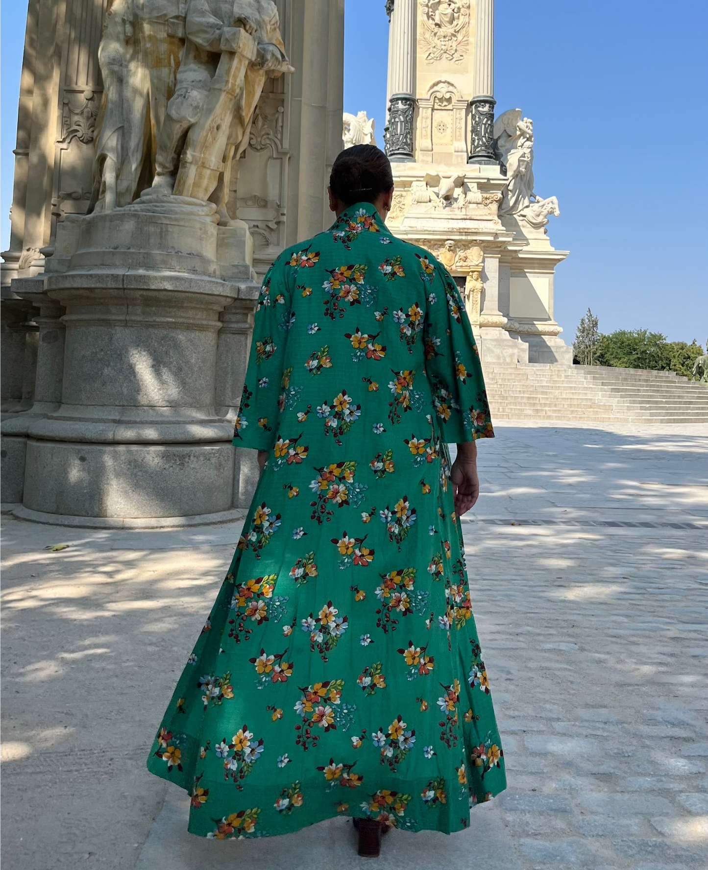 Vestido camisero estampado floral