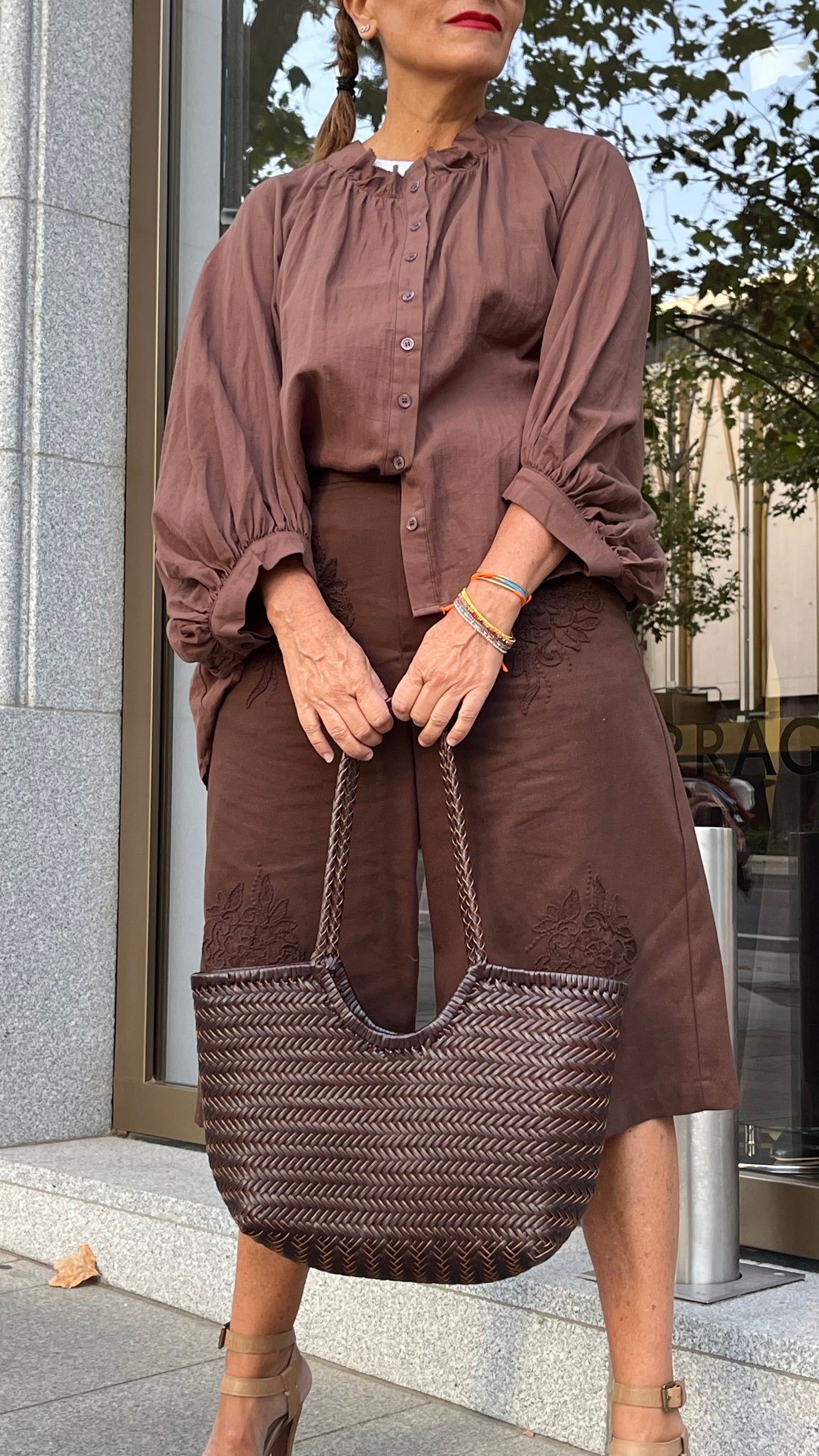 Bolso trenzado grande