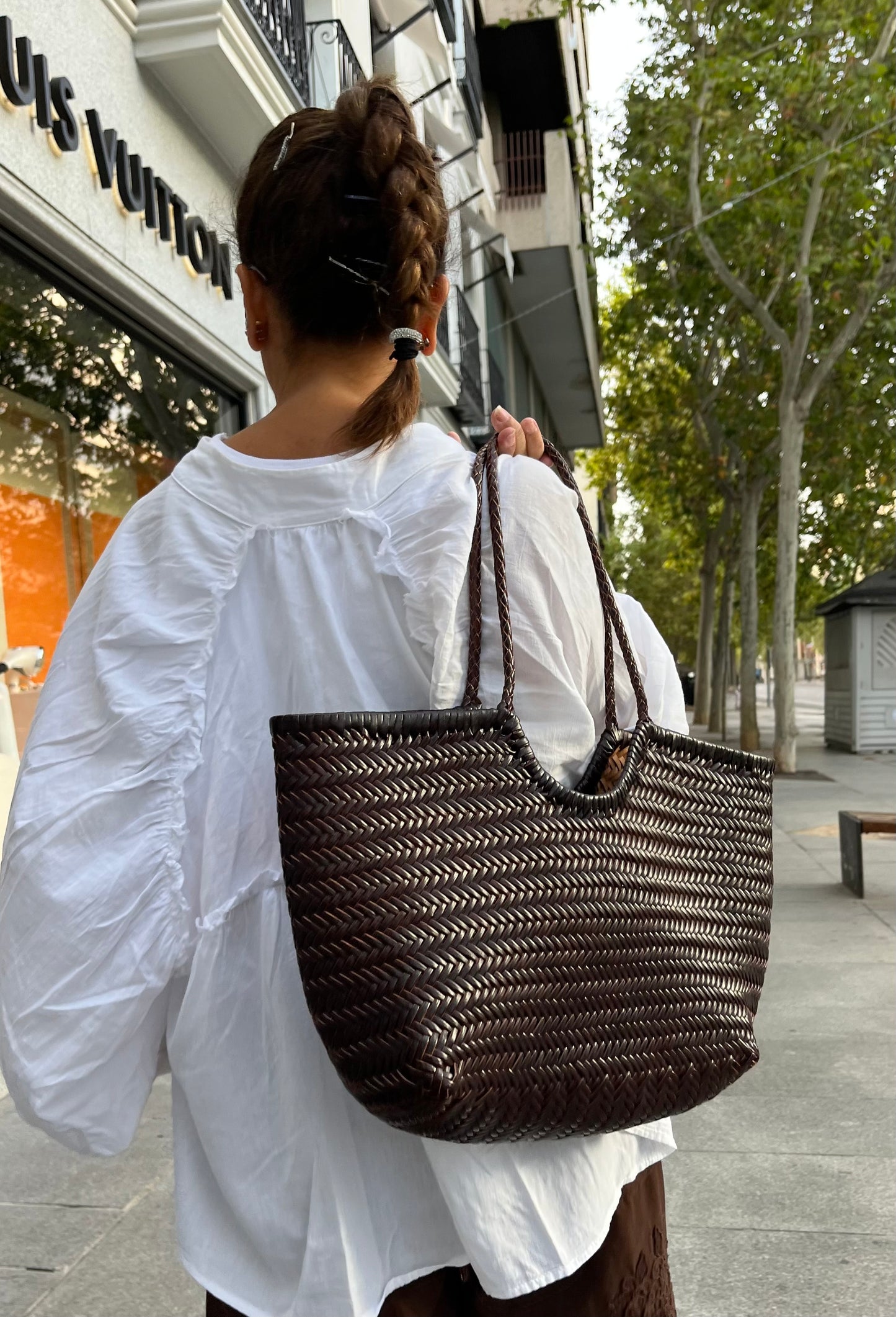 Bolso trenzado grande