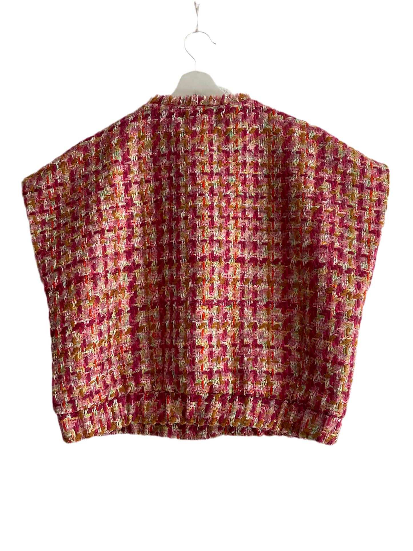 Chaleco Tweed multicolor.