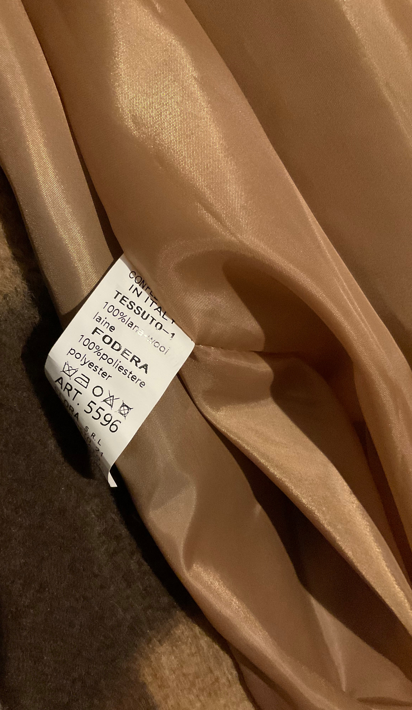 Abrigo cuadros Toscana