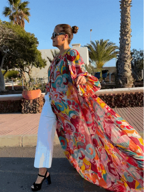 Vestido multicolor