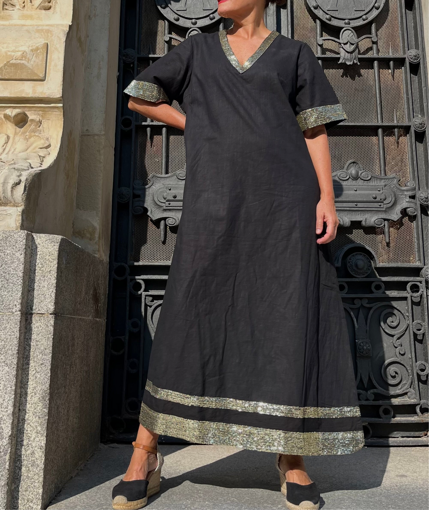 Kaftan negro / Oro