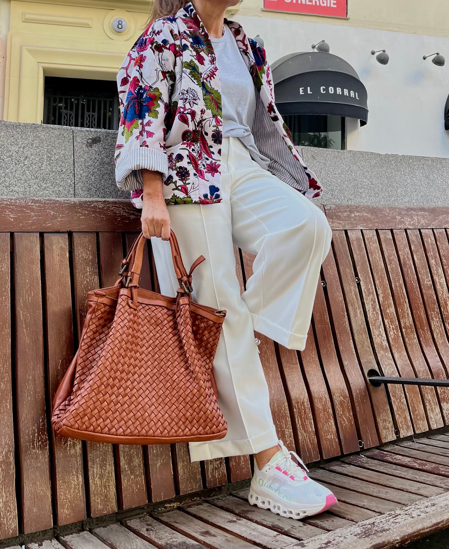 Bolso Cuero Trenzado