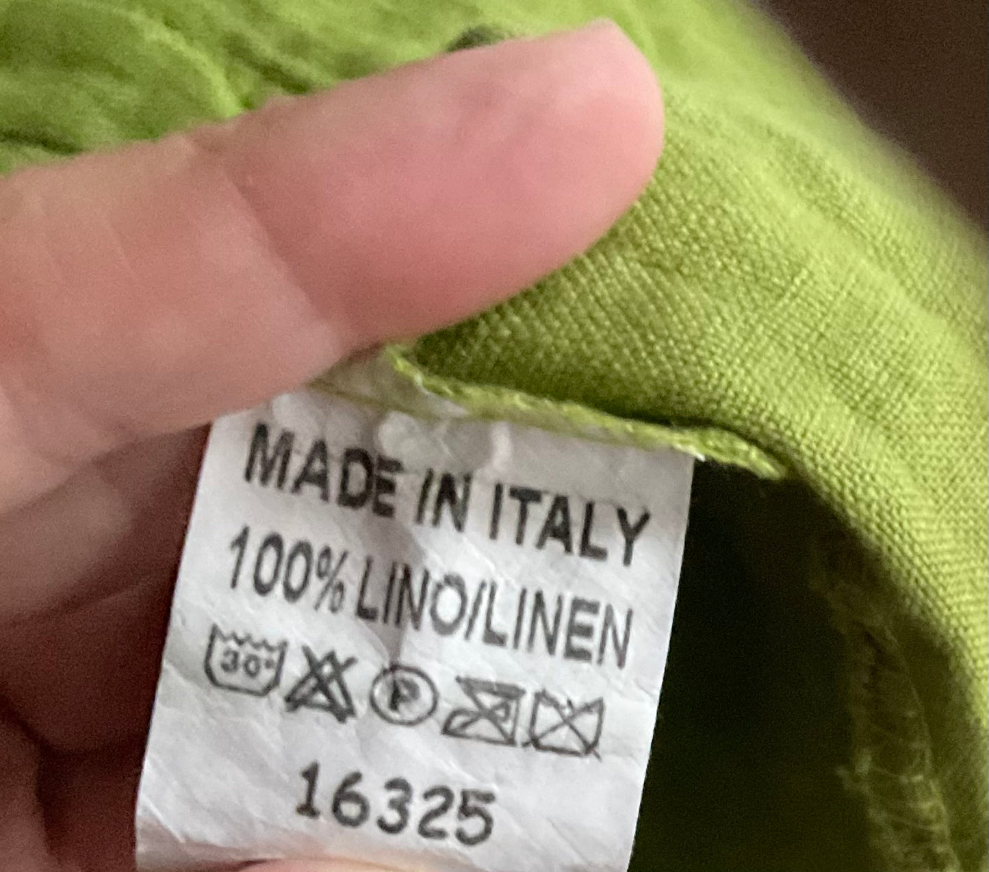 Vestido largo lino aceituna