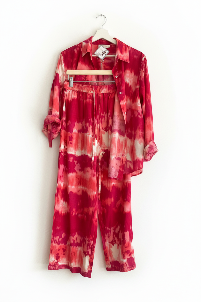 Set Tie-Dye Fucsia Coral