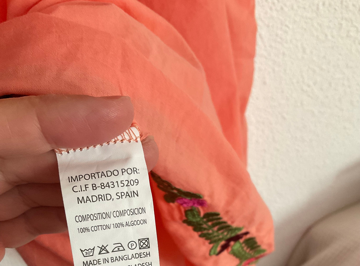 Vestido bordado