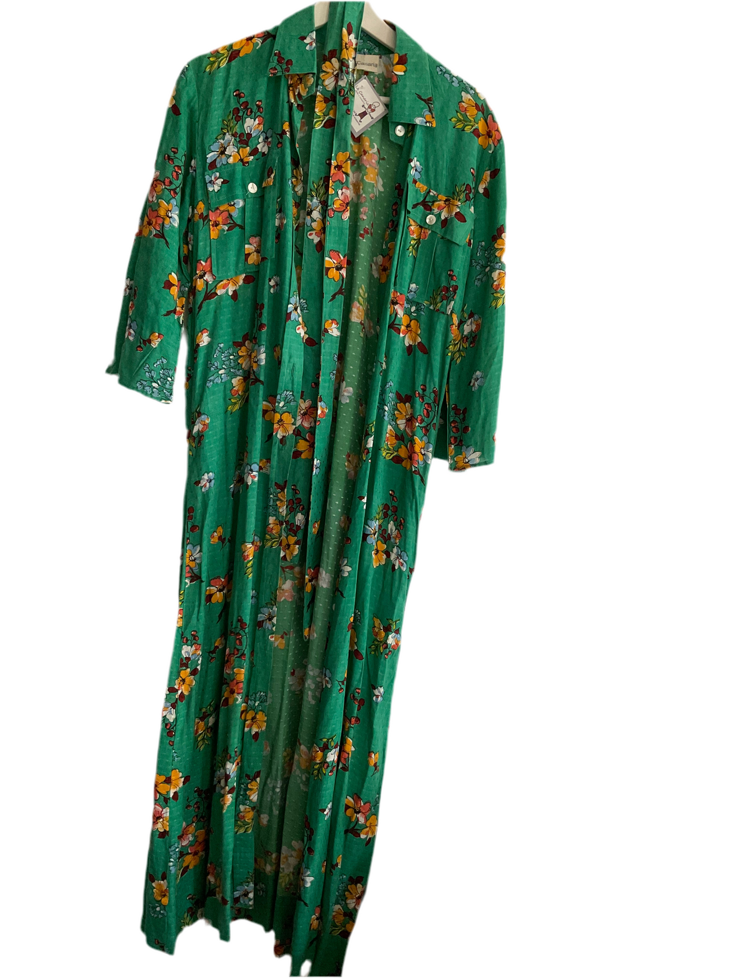 Vestido camisero estampado floral