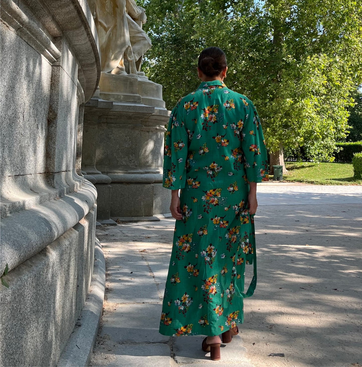 Vestido camisero estampado floral
