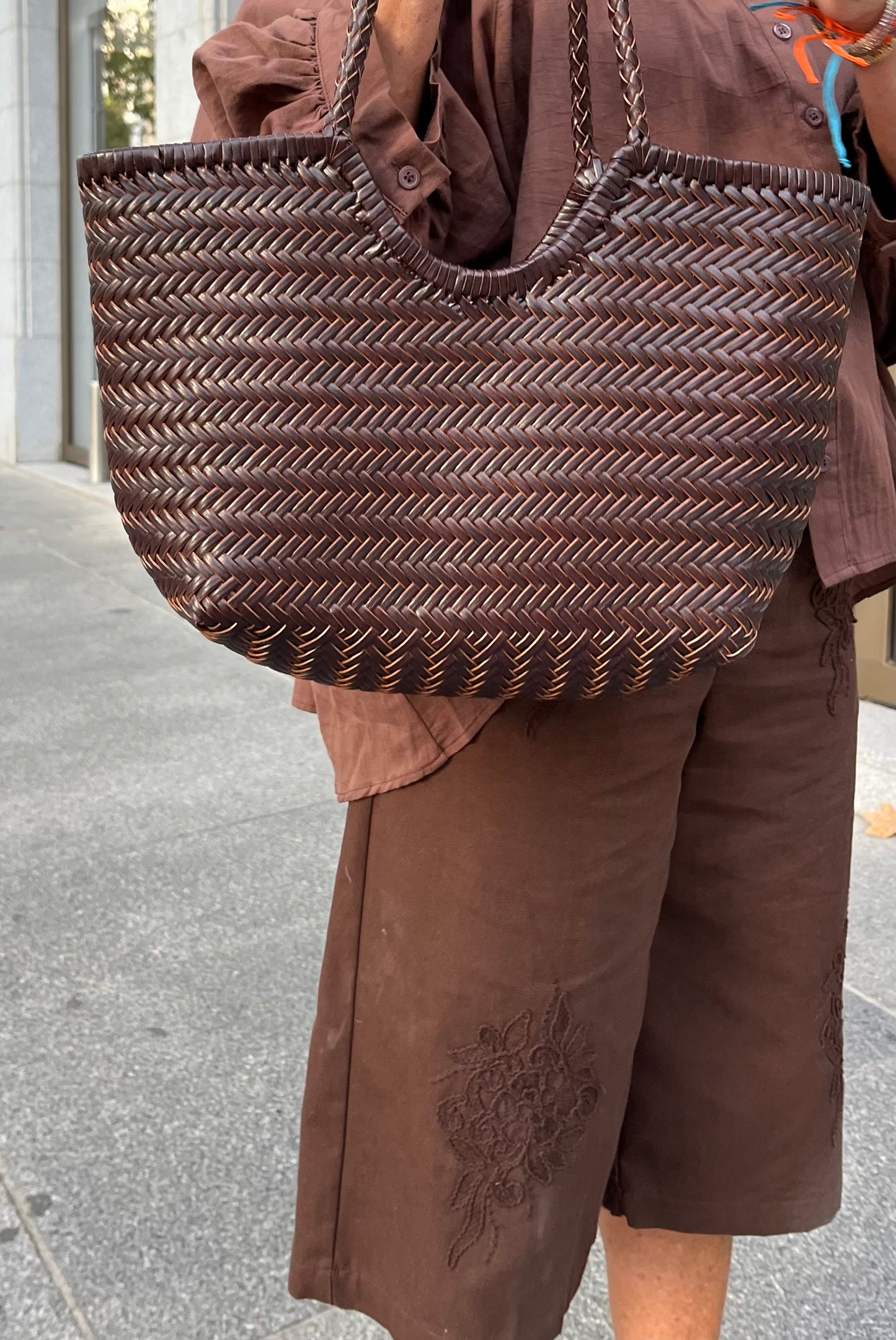 Bolso trenzado grande