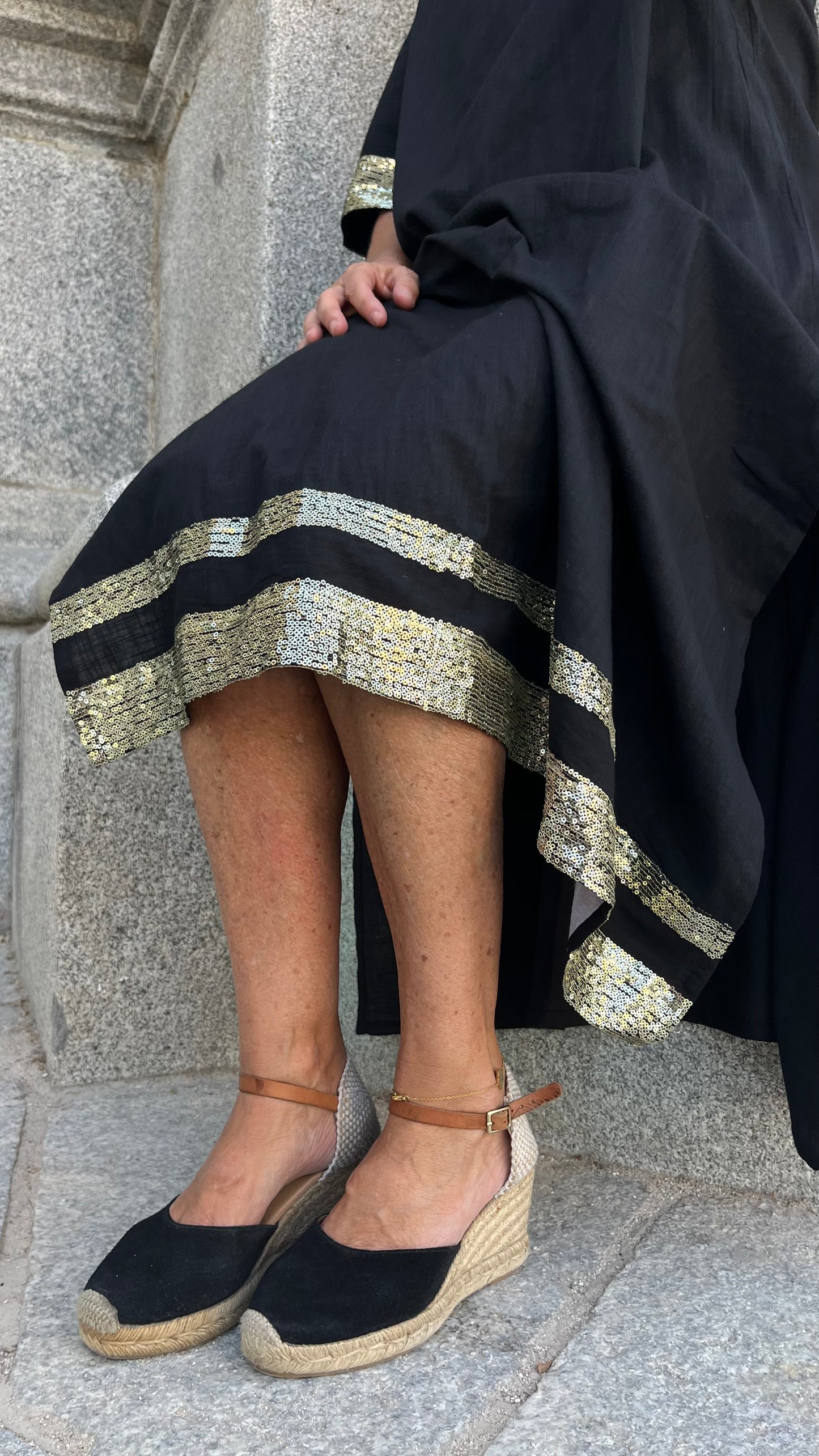 Kaftan negro / Oro
