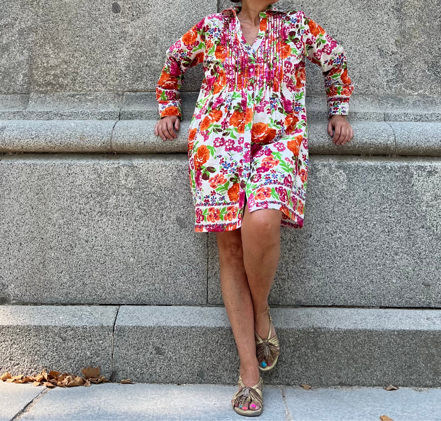 Vestido/ Chaqueta multicolor