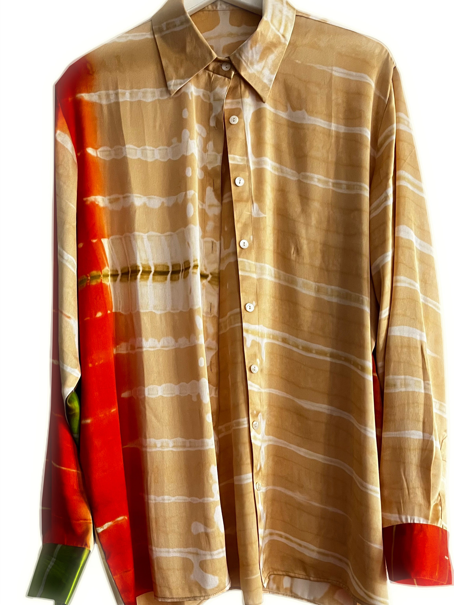 Camisa satén Tie-dye