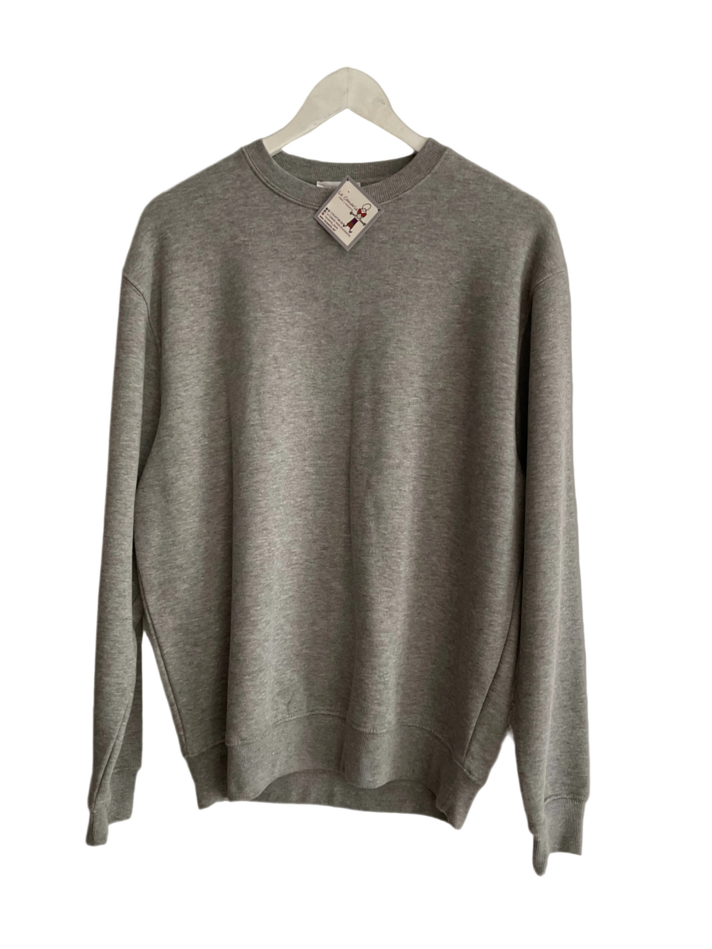 Sudadera gris unisex algodón
