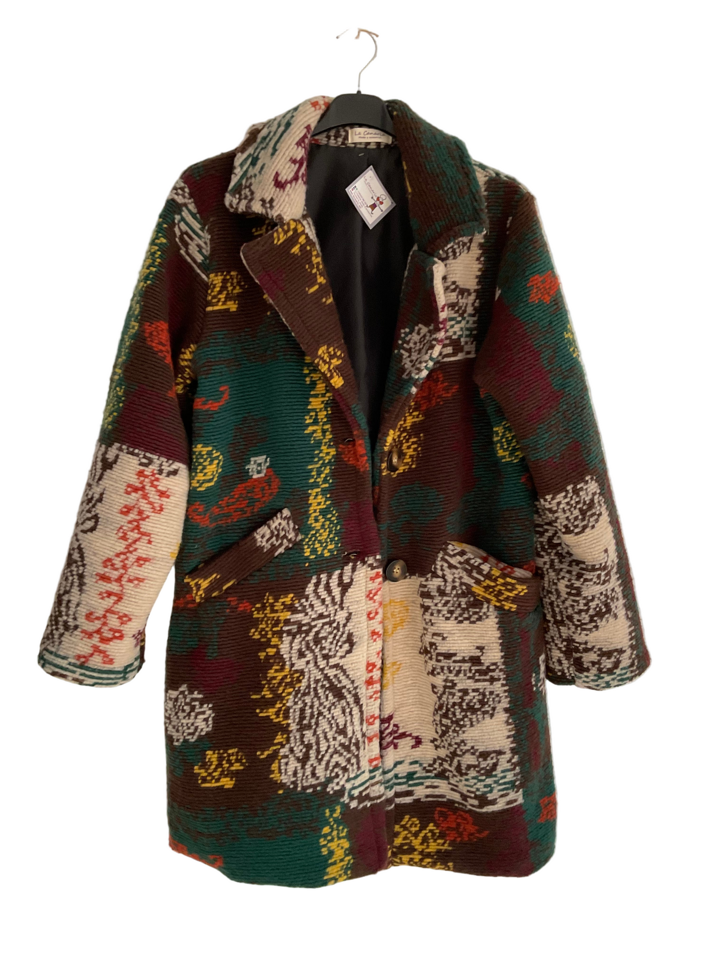 Abrigo Jacquard Multicolor