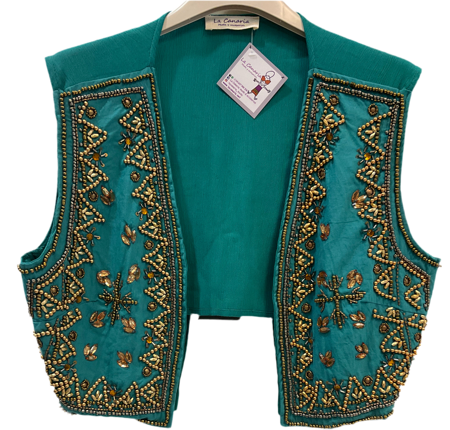 Chaleco Verde Aguamarina