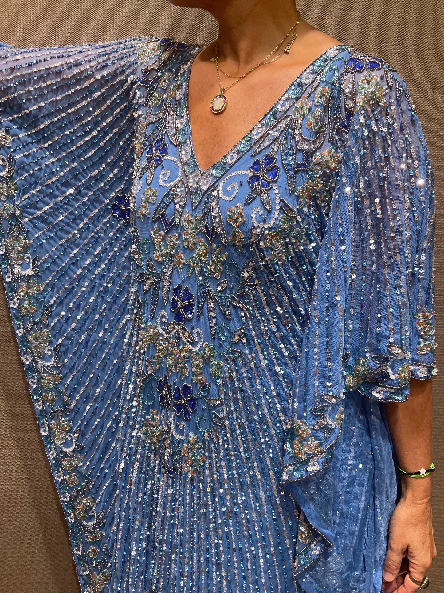 Kaftán joya azul
