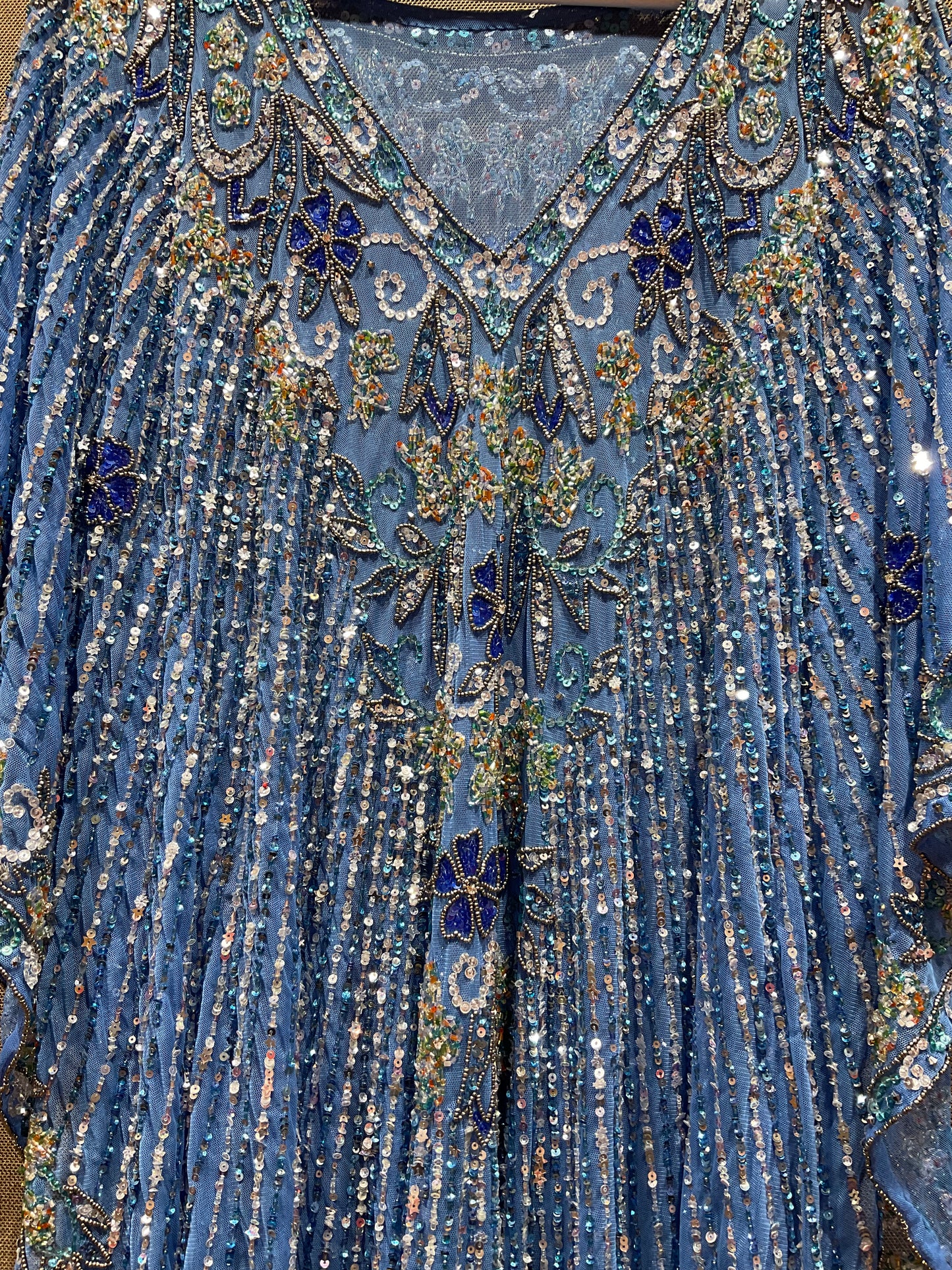 Kaftán joya azul