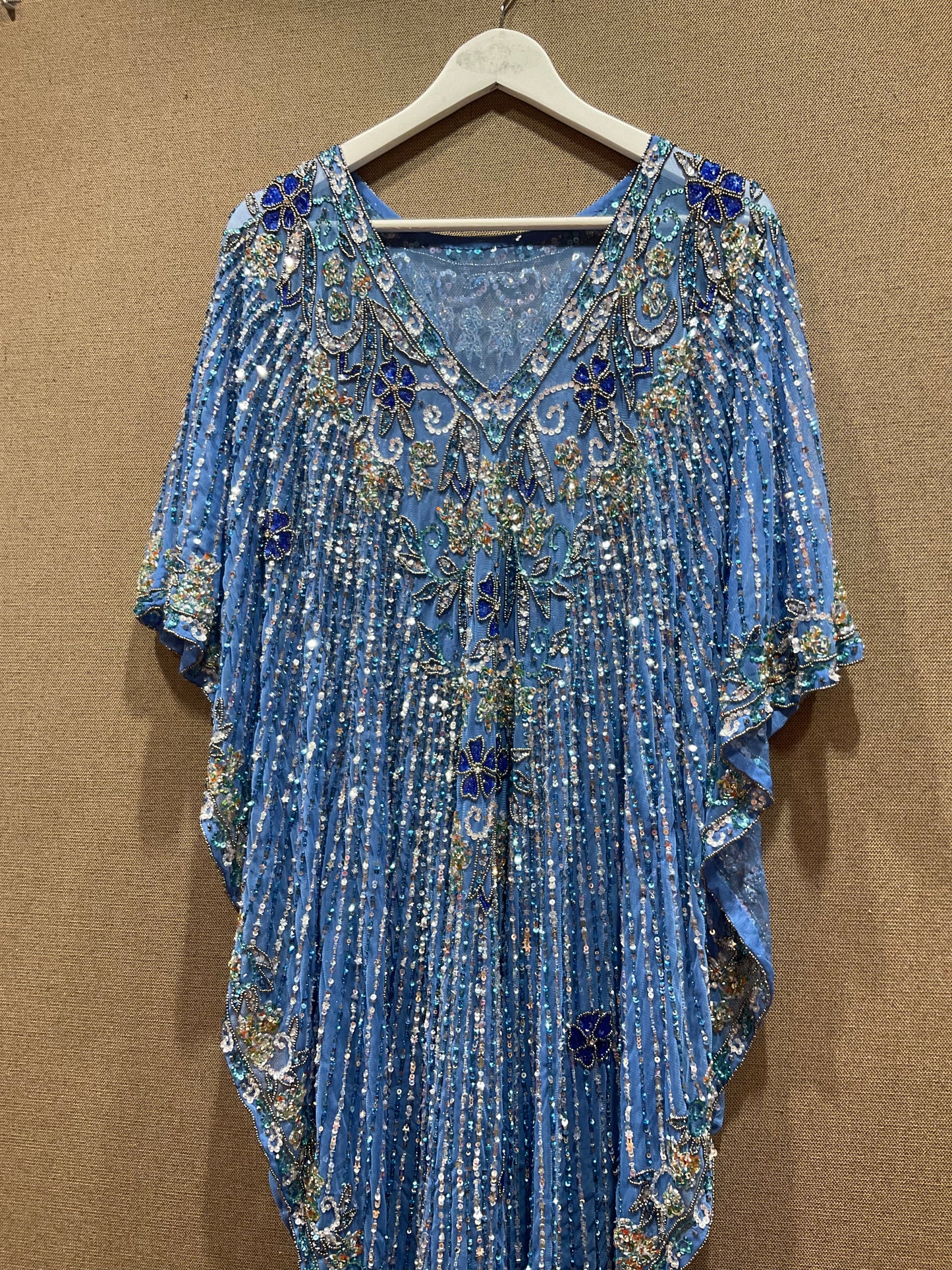 Kaftán joya azul