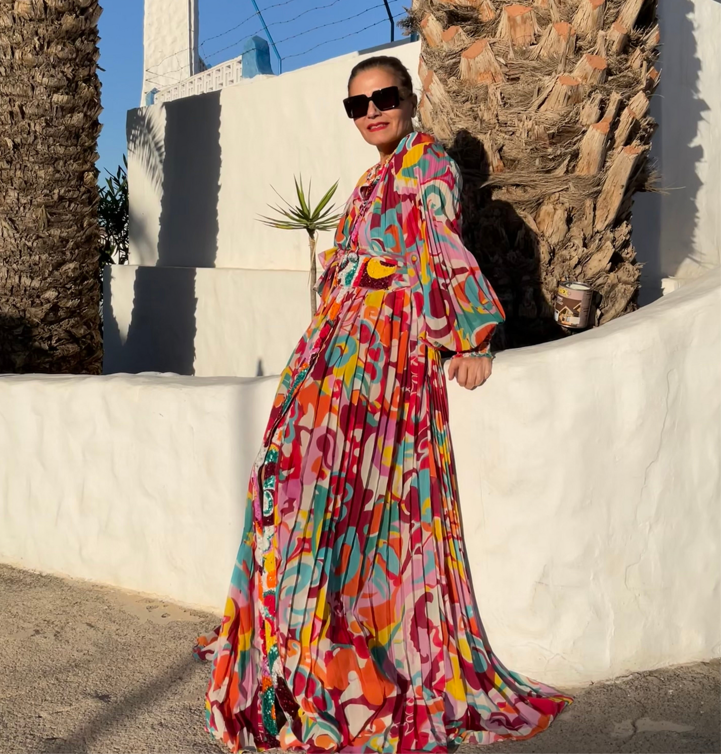 Vestido multicolor