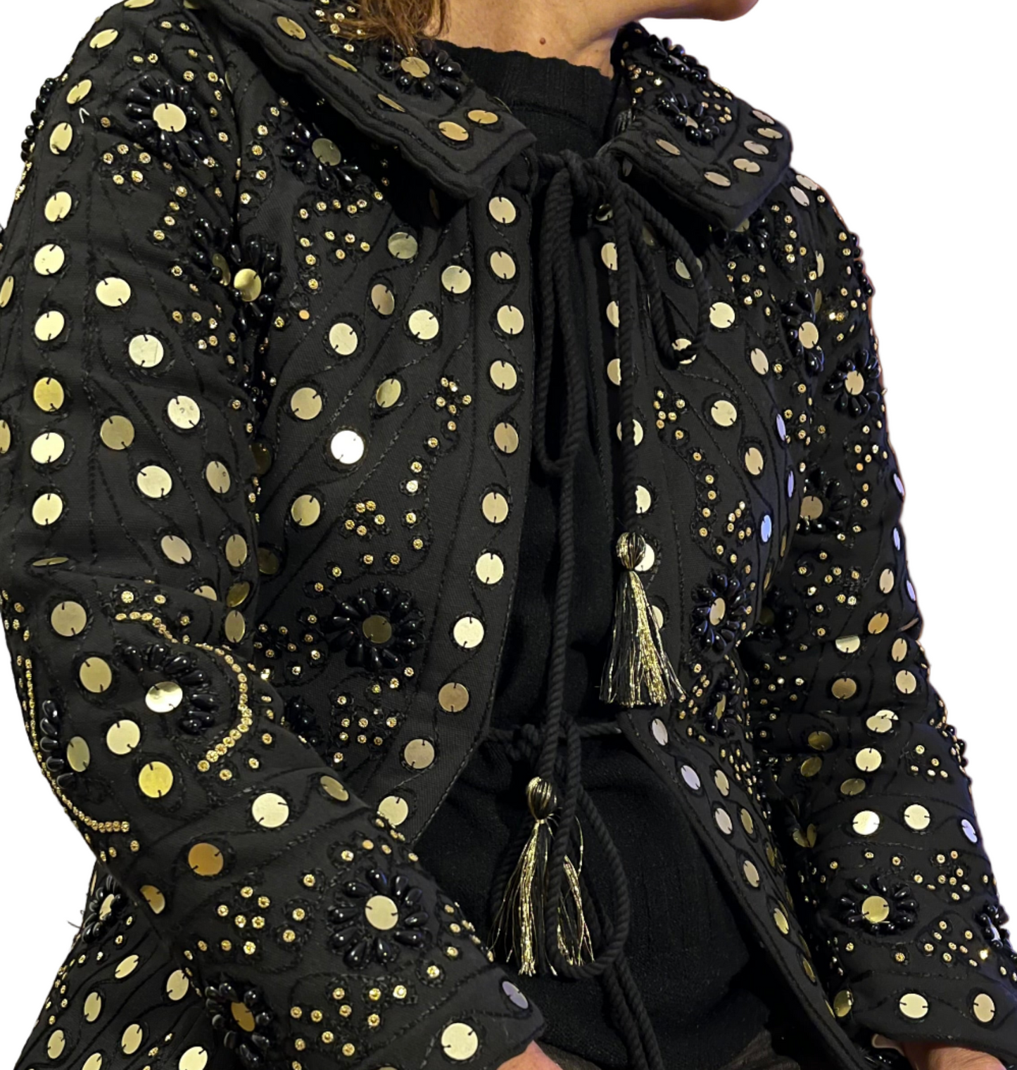 Chaqueta Ėtnica Negra / Oro