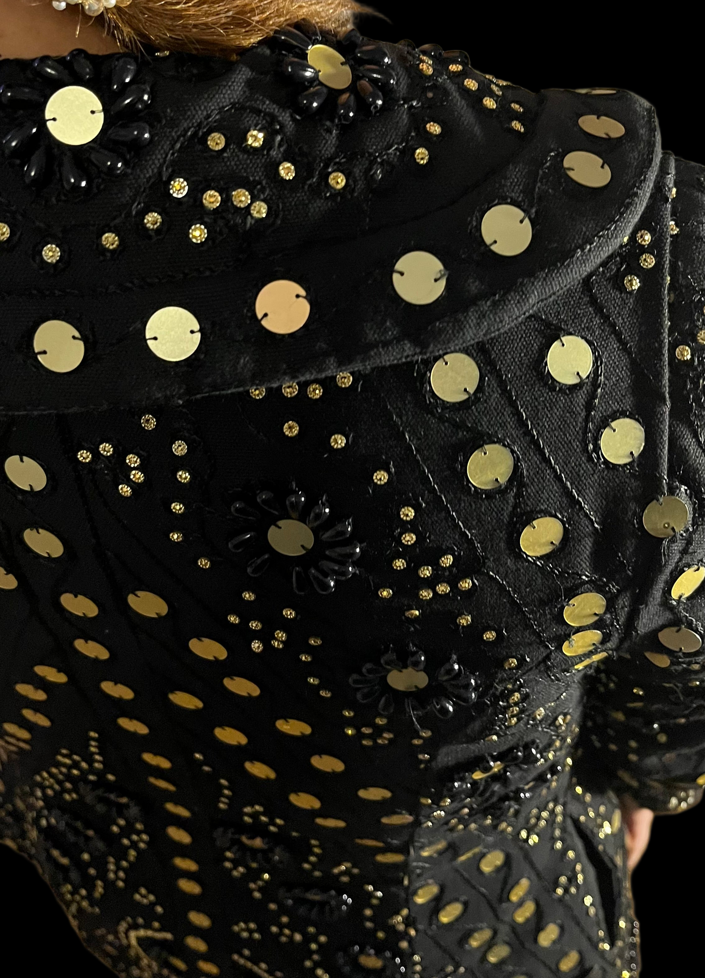 Chaqueta Ėtnica Negra / Oro