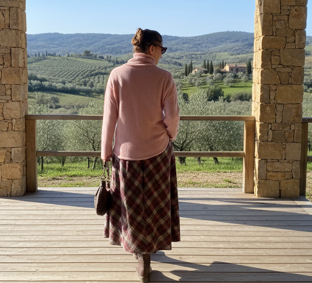 Jersey de punto Rosa empolvado