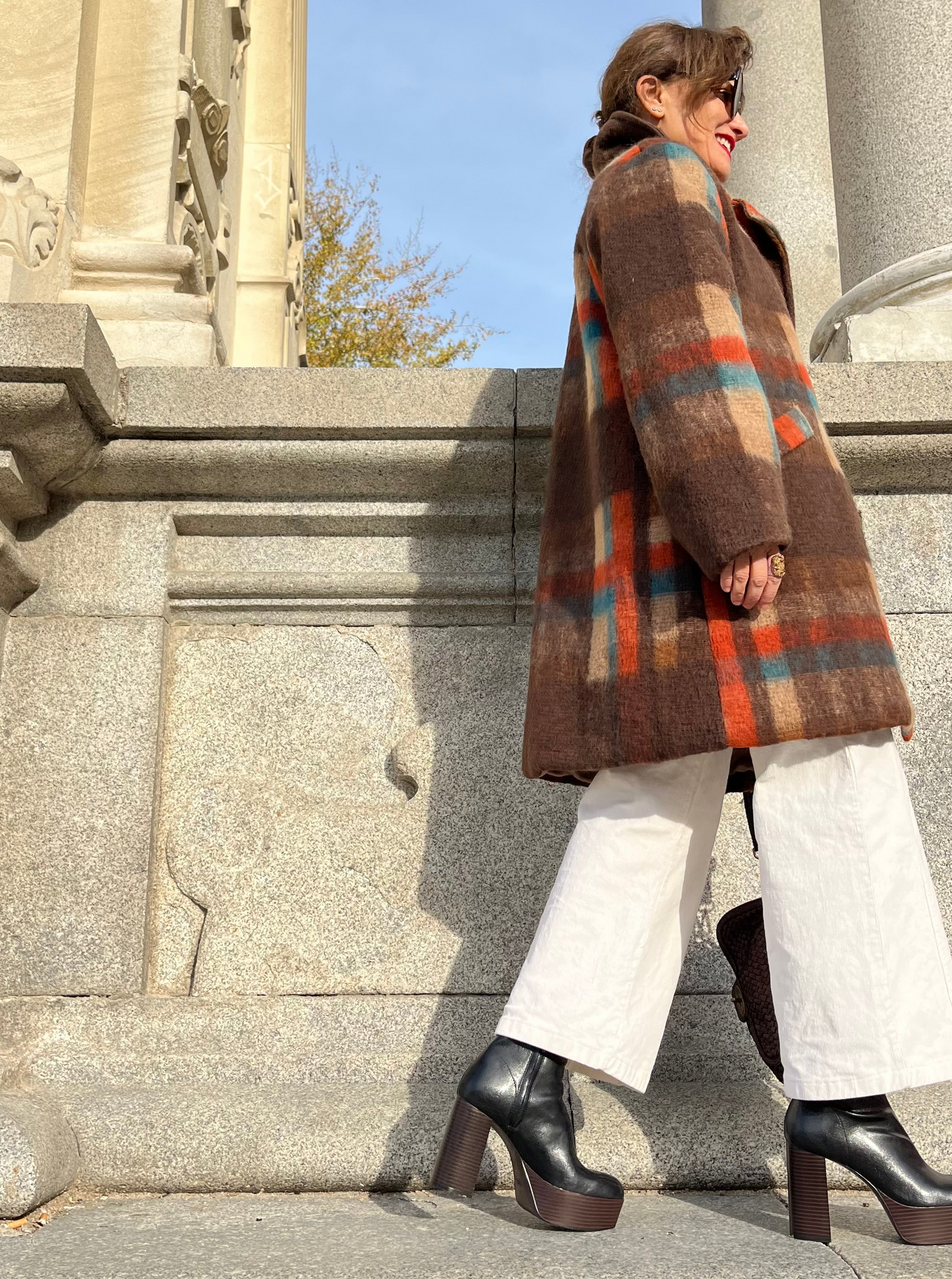 Abrigo cuadros Toscana