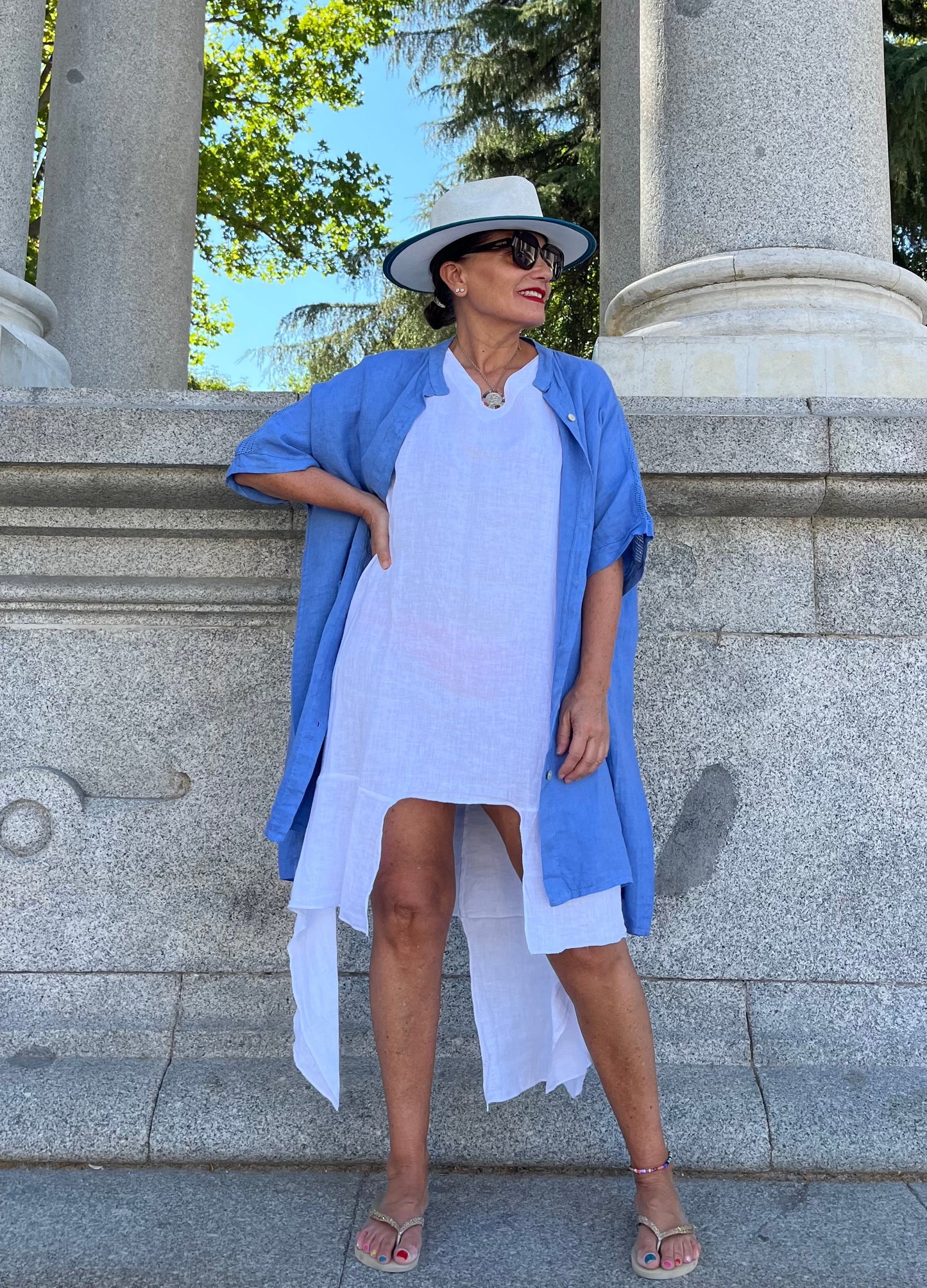 LINO- Chaqueta-Vestido Blue