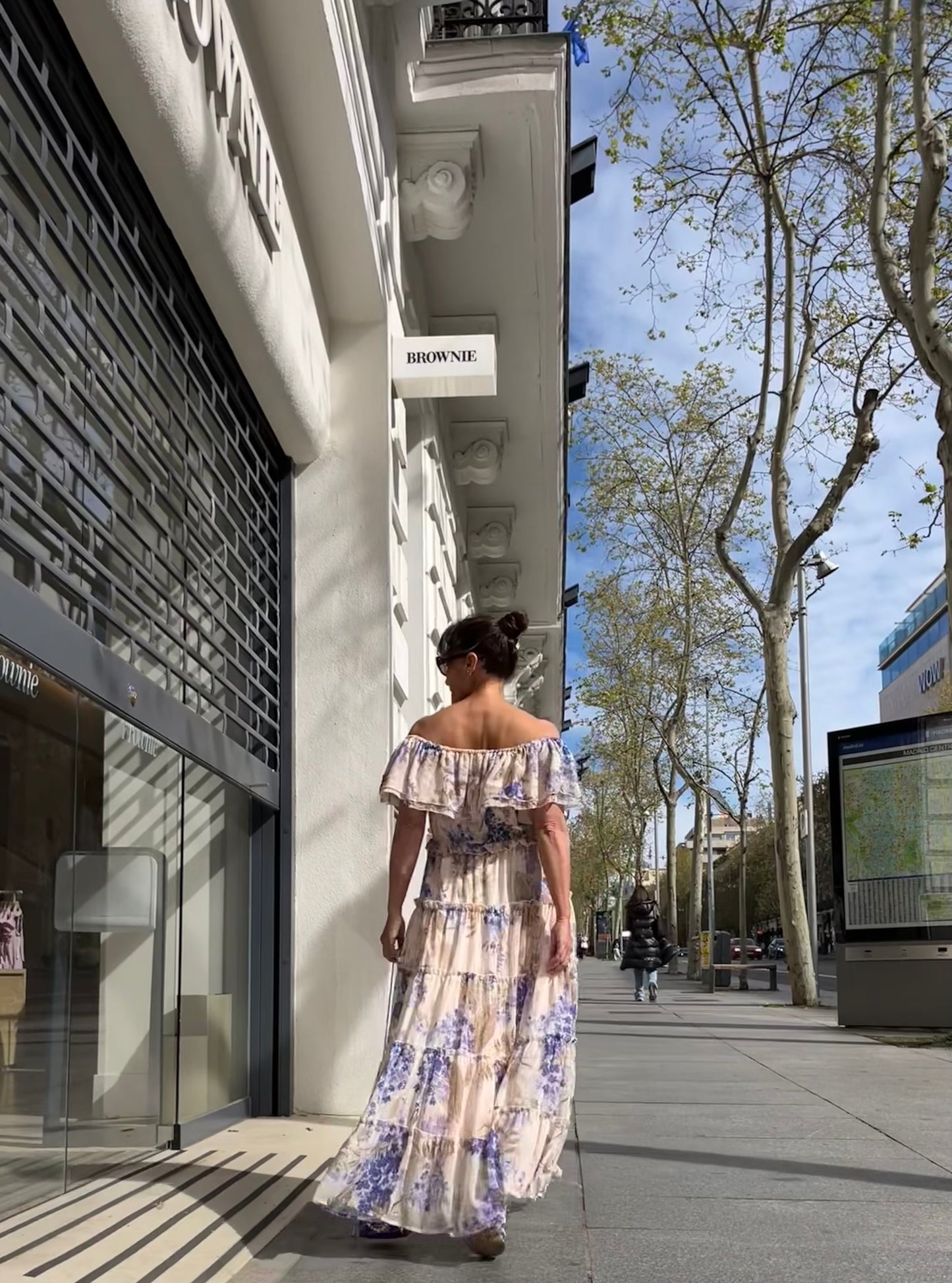 Vestido Maxi Boho Chic Floral - Hombros Descubiertos y Volantes Ideal Invitada