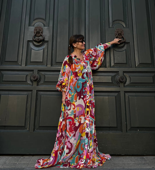 Vestido multicolor