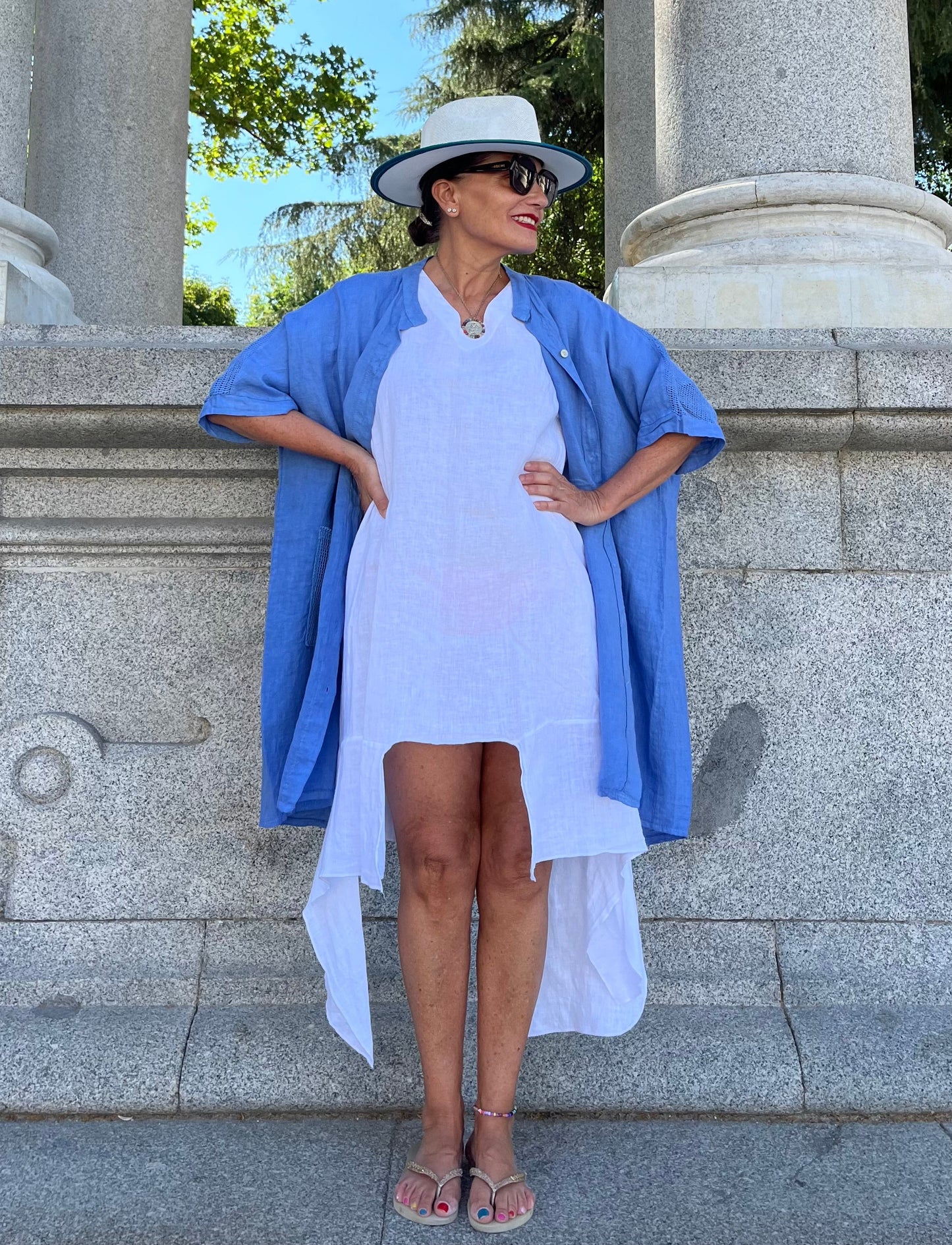 LINO- Chaqueta-Vestido Blue