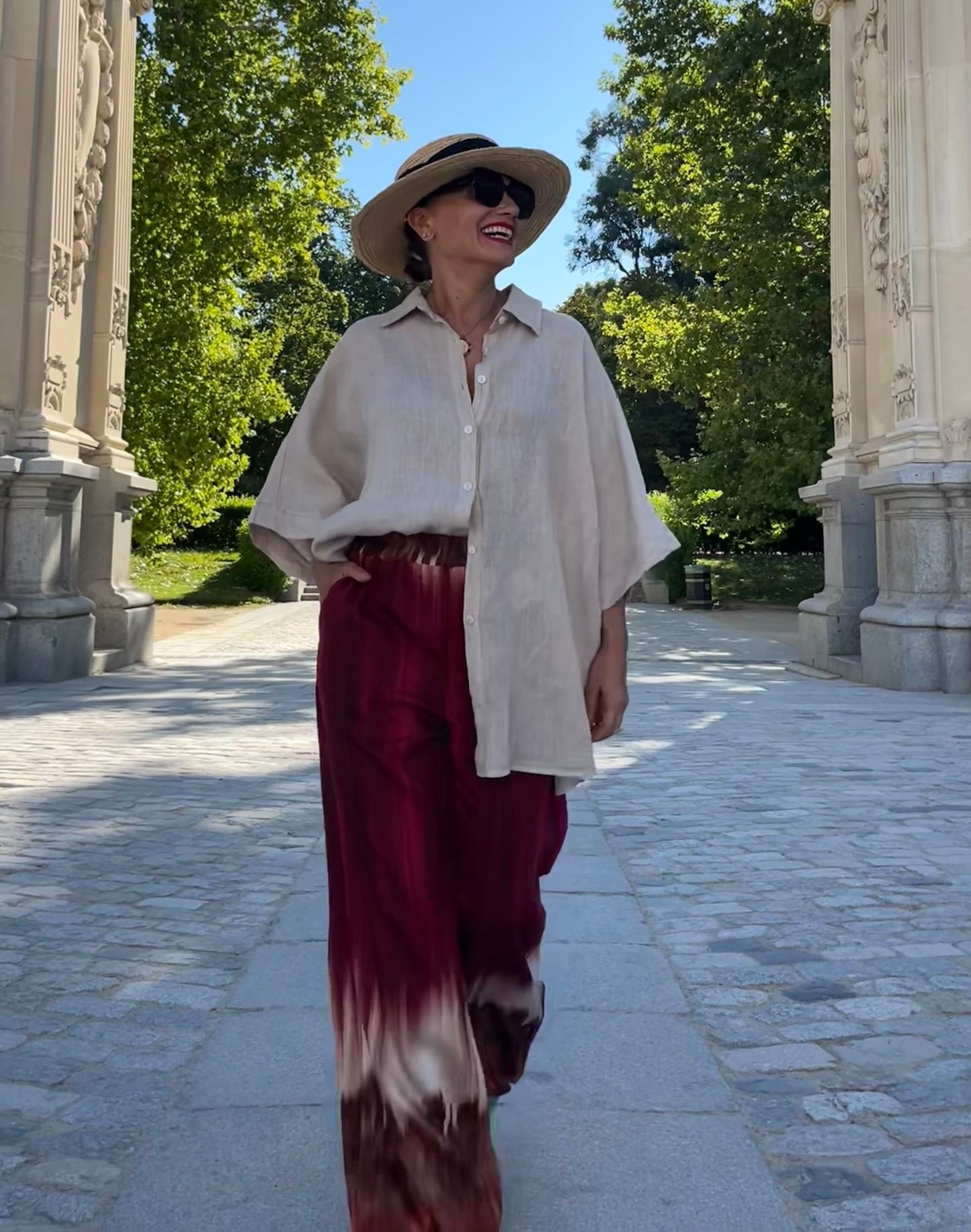 Camisa de lino oversize