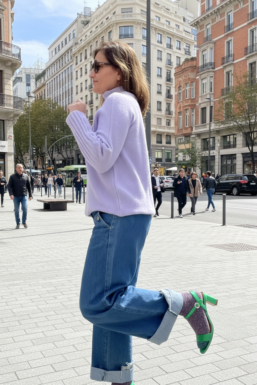 Jersey de punto Lavanda