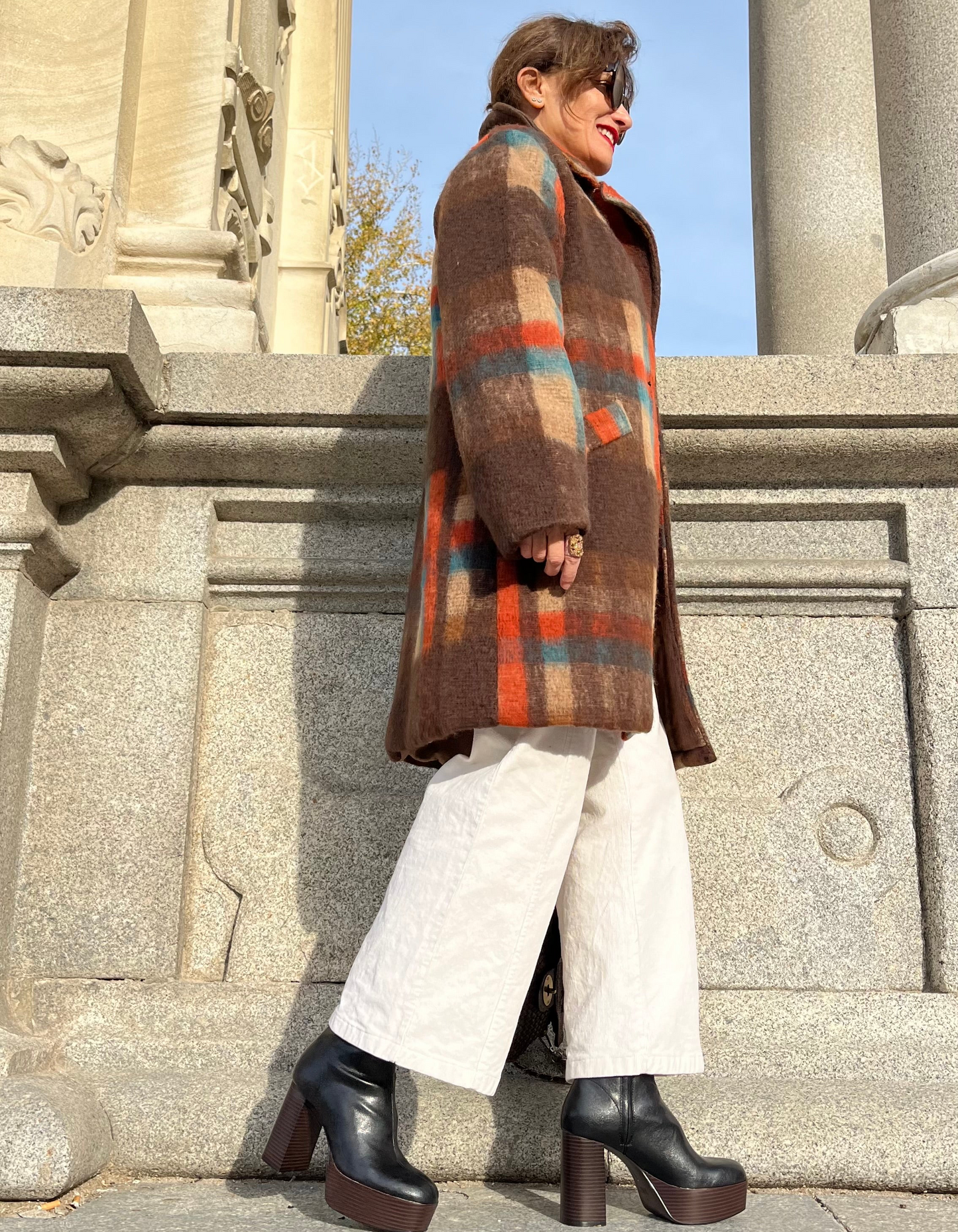 Abrigo cuadros Toscana