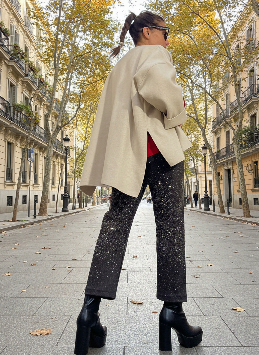 Chaqueta de punto estructurada