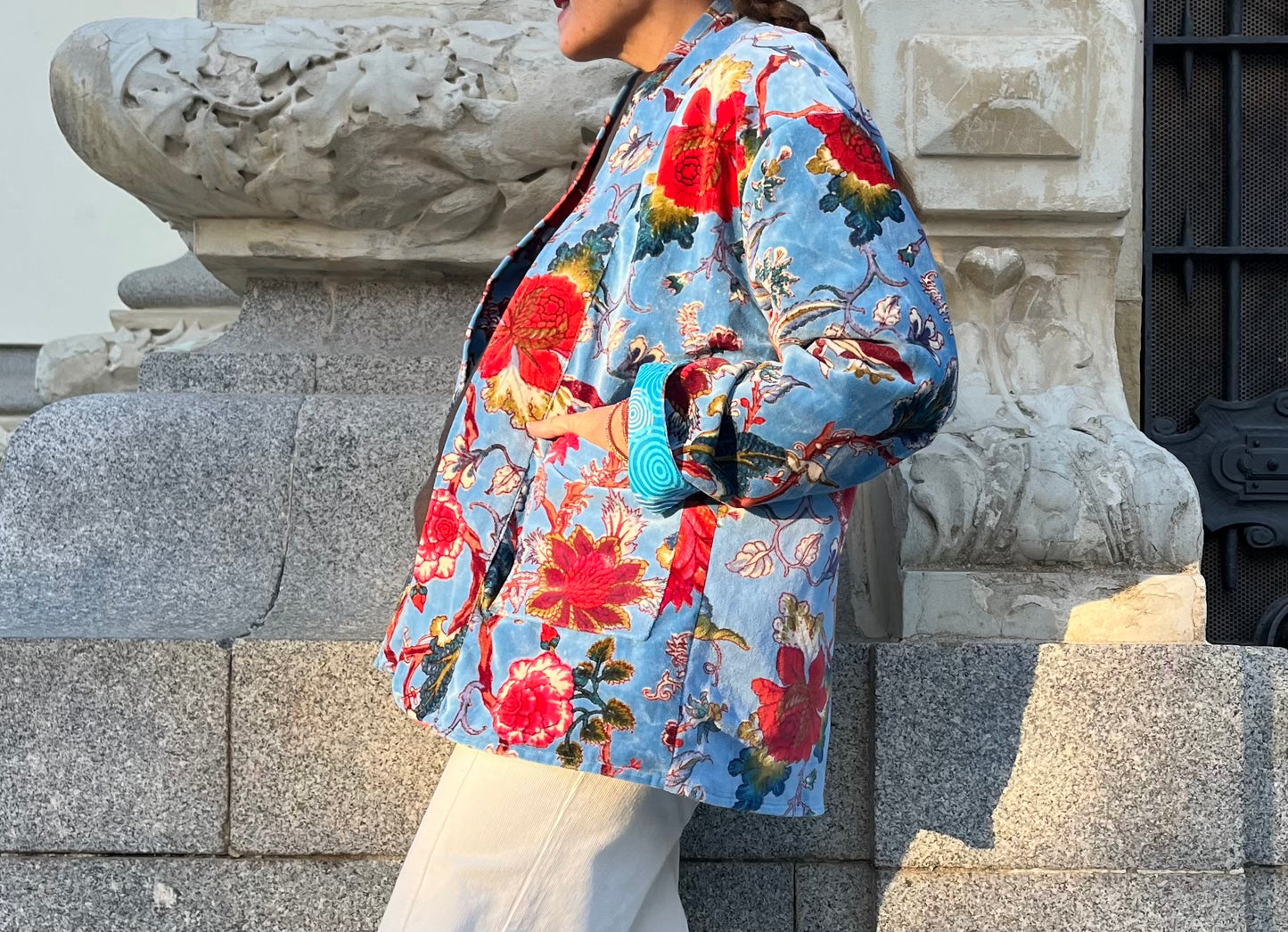 Chaqueta Reversible Azul Florencia