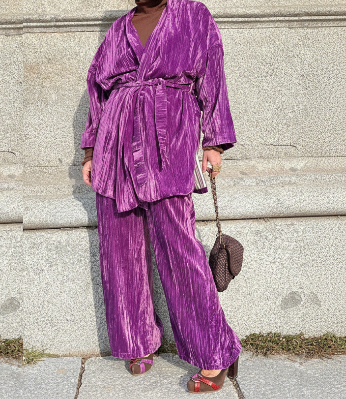 Pantalón Terciopelo Morado