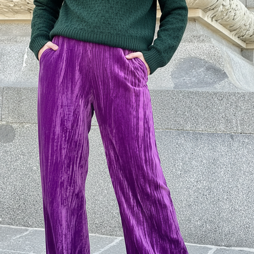 Pantalón Terciopelo Morado