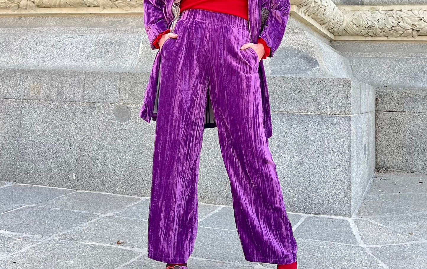 Pantalón Terciopelo Morado