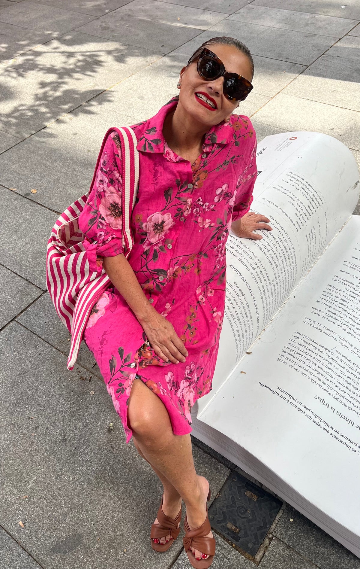 Lino- Vestido / Chaqueta / Fucsia / Rosa Palo / Celeste