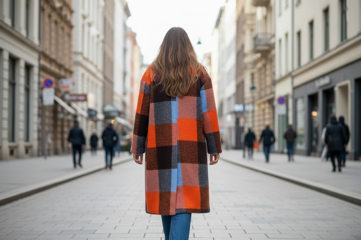 Abrigo cuadros Timanfaya